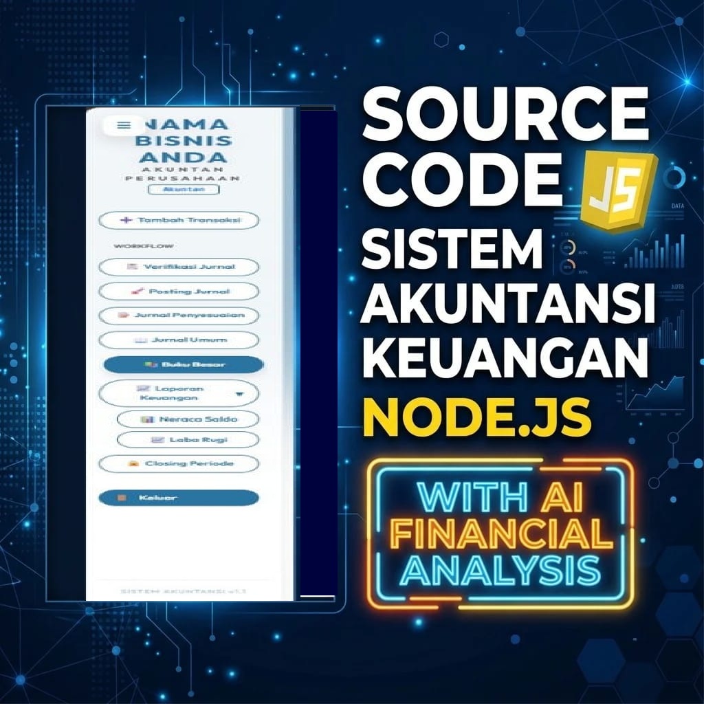 Source Code Aplikasi Akuntansi Web + Ai Gemini (Node.js & MySQL