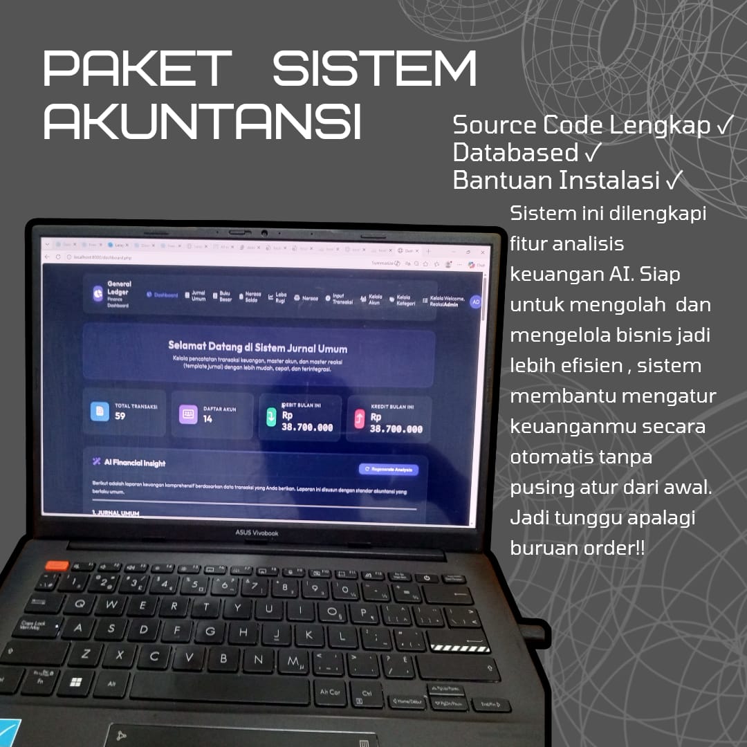 Paket Sistem Akuntansi dengan Laporan Keuangan Otomatis